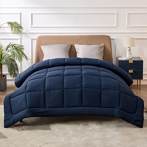 BEDSURE Bettdecke 240x220 Ganzjahresdecke Steppdecke - Bettdecke 240x220cm 4 Jahreszeiten Bettdecken - Oeko-TEX Zertifiziert 300GSM Blau, Weiche Warm Duvet Schlafdecke für Allergiker
