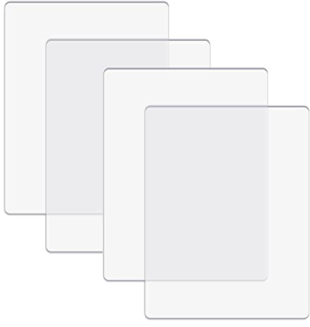OTCRAFT 4 Stück/2 Paar Standard-Schneidepads für Stanzmaschine; transparente Polycarbonat-Kunststoff-Schneidplatten, Schneidunterlagen, Stanzplatten, 22,5 x 15,5 x 0,3 cm