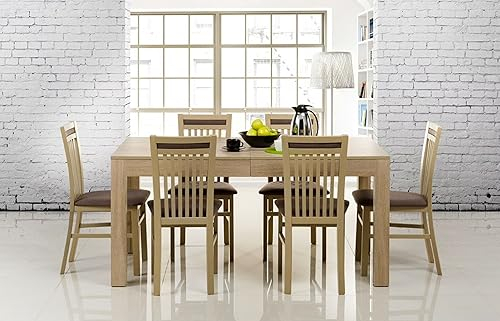 Tisch Küchentisch Esszimmertisch Esstisch WENUS ausziehbar 300 cm Eiche Sonoma 4-12 Personen Esstisch 160 x 90 x 76 cm Moderner rechteckiger Tisch mit Erweiterungsmöglichkeit