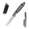 SDOKEDC DC53 Stahl messer Feststehende Klinge mit Micarta Griff & Kydex Scheide Jagdmesser für Männer EDC Outdoor Camping Survival (weiß &Micarta)