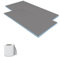 WEDI Lot de 2 Panneaux de Construction Bande d'armature Epaisseur 0,6 cm