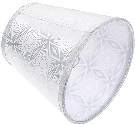 KICHOUSE 1stk Clipbirnen-lampenschirm Mittlerer Lampenschirm Vintage Wohnkultur Kronleuchter Lampenschirme Kronleuchterlicht Nur Tischlampenschirme Wandlampe Lampenschirm Retro Silver Stoff