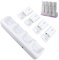 XUMIUZIY Estación de Carga 4 en 1 para Mando a Distancia Wii y Wii U, Cargador de Batería Remoto Wii con 4 Baterías Recargables de 2800 MAh + Base de Estación de Carga para Mando a (White)