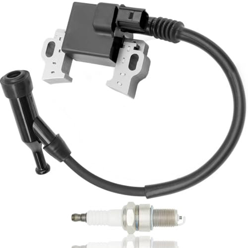 ZAMDOE 30500-Z5T-003 Zündspulenmodul für Honda GX340 GX390 GX240 GX270 EB5000 EB6500 EM5000 EM6500 Motoren Ersetzen Sie 30500-Z5R-003 30500Z5T003 HZG-C00001 mit 4-poligem Stecker, Zündkerze