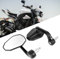 DREAMIZER Motorrad Spiegel E-geprüft Universal, 360°Drehbar Motorrad Rückspiegel 7/8 22mm Lenkerspiegel Kompatibal mit Honda Kawasaki Suzuki Yamaha Cruiser Scooter Roller ATV