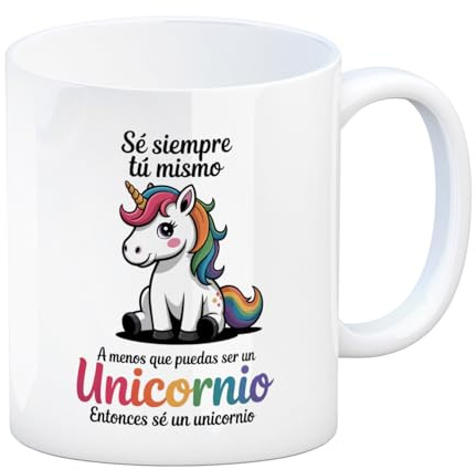 speecheese Sé siempre tú mismo - unicornio taza - diseño único y colorido de unicornio