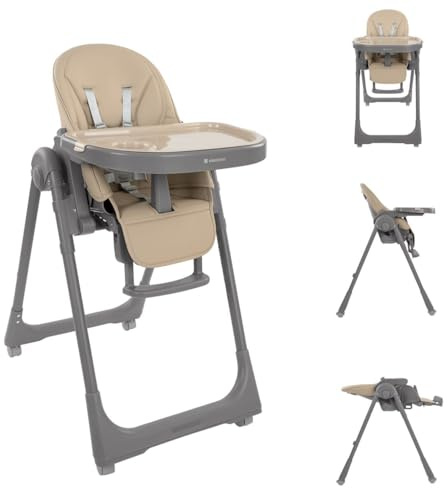 Kikka boo Kinderhochstuhl Pastello 2 klappbar höhenverstellbar Ablagefach Räder