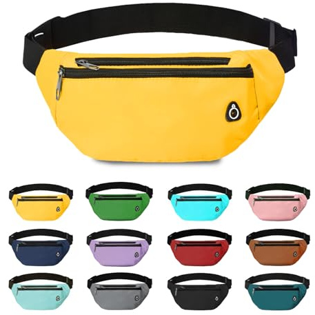 Rosoz Bauchtasche, Gürteltasche Damen Bauchtasche Herren Geschenke Sport Hüfttaschen für Outdoor Reise Laufen Fahrrad