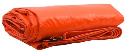 vidaXL Plane 650g / m² Orange 6 x 8 m Canvas mit PVC-Beschichtung