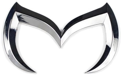 Evil M Emblem Auto Kotflügel Heckabzeichen für Mazda 3 6 Mazdaspeed CX-5 MX-5 Miata (Silber)