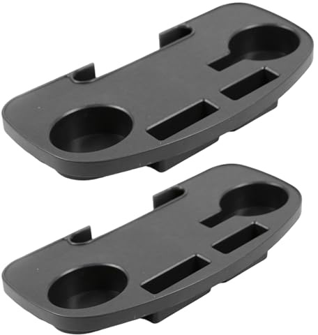 Bonalake Cup Holder Tray, 2PCS Plastic Beach Chair Cup Holder with Phone Storage Beach Chair Accessories for Home, Yard, Pool, (12.6x6.7 Inch) Accessories