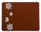 voigt design Platzset Sterne aus edlem Filz, 45x35cm, 5 Farben, abwaschbar (nussbraun)