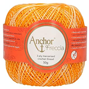 Anchor Freccia Stärke 12 4787012-09429 multicolor Häkelgarn, 100 % Baumwolle