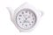 Sifcon International Teapot Clock Silver