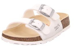 Superfit Fussbettpantoffel Hausschuhe 0-800111 Pantoffeln Weiss 500036 EU Mädchen