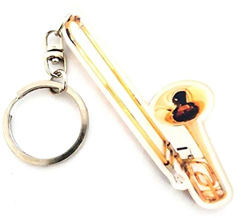 MUSIC LEGENDS COLLECTION Schlüsselanhänger aus Acryl in Form einer Posaune