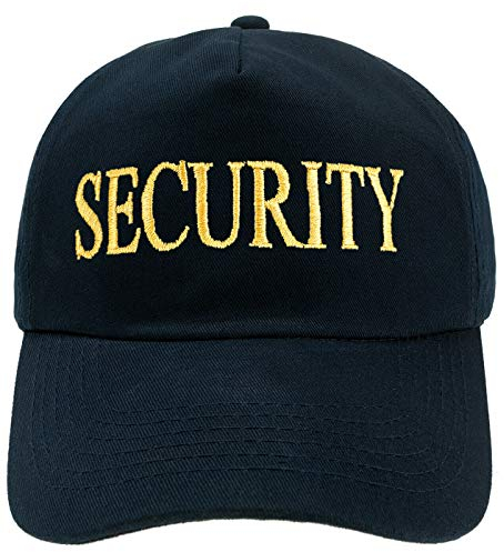 4sold Herren Kinder Kapitänsmütze Weiss Army Military Baseballmütze Security Cap Captain Ancient Mariner Captain Cabin Boy Crew Yachting Inschrift Schriftzug Gold (Security, Kinder)