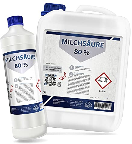 Milchsäure 80% inkl. Dosierrechner | 5 L