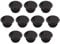 LIOOBO 10 stücke mountainbike endkappen mtb rennrad lenker endstopfen kunststoff pvc lenker endstopfen (schwarz)