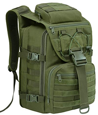 Supersun Militärischer taktischer Rucksack, groß, wasserdicht, 35 l, Molle-Bug-Out-Tasche, Armee, 3-Tage-Assault Pack