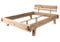 Bett Holzbett Balkenbett Massivholzbett 160x200 Eiche Holz massiv Natur geölt Oak Heart #02