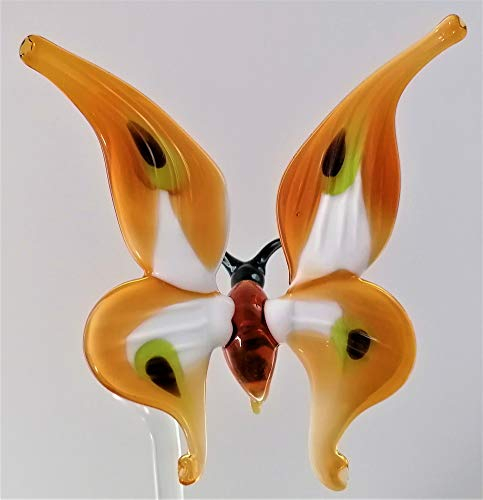 Orchideenstab, Schmetterling (weiß-braun) (höhenverstellbar)