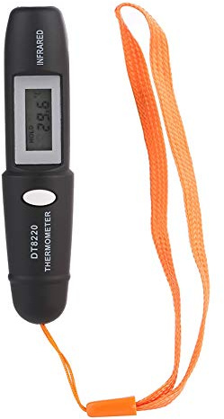 CHICIRIS Fleischthermometer, Mini-Infrarot-Thermometer, berührungslos, LCD-Display, Digitale IR-Temperaturmessung, Schwarz