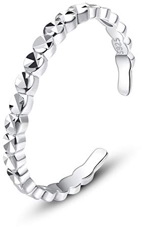 VIKI LYNN Zehenringe Sterling Silber 925 einstellbare Heckring Verstellbarer Midi-Gelenk-Knöchelring Geschenk für Frauen Damen