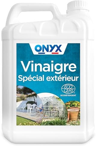Onyx - Vinaigre Désherbant - Supprime les Mauvaises Herbes - Pour les terrasses, trottoirs et allées - ECOCERT - 100% d'Ingrédients d'Origine Naturelle - Fabrication Française - 5L