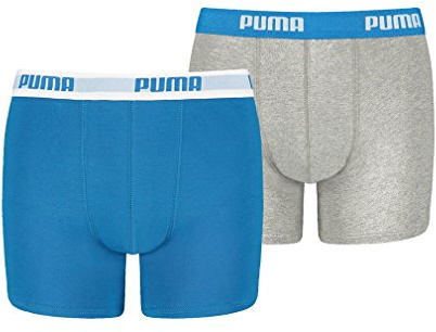 PUMA Basic Boxer Printed Stripes Boxershorts Jungen Kinder Unterhose 2 er Pack