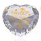 Ornalrist 60th Birthday Gifts for Women Heart Glass Crystal Keepsake with Happy 60 Years Birthday and Fabulous Presents For Mum, Friends