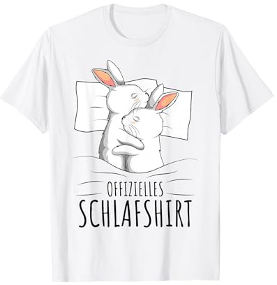 Offizielles Schlafshirt Hase Kaninchen T-Shirt