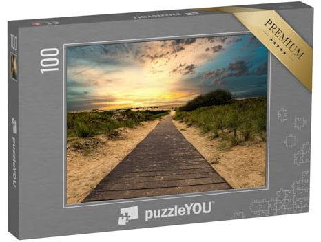puzzleYOU: Puzzle 100 Teile „Wunderschöner Abendhimmel über Borkum, Deutschland“ – aus der Puzzle-Kollektion Borkum