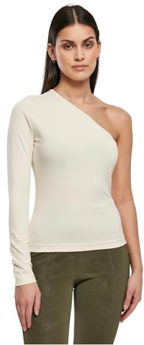 Urban Classics Damen Ladies Asymmetric Longsleeve whitesand, 5XL