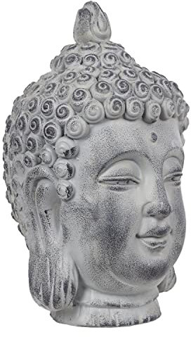 THE REPLICANT Deko-Objekt/Buddha-Kopf/Material: Magnesia/Höhe: 42 cm