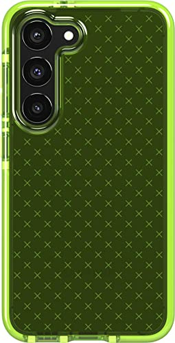 Tech21 Evo Check for Samsung Galaxy S23 - Lime 16ft Drop Protection Shockproof Shock-Resistant and Scratch-Resistant Phone Case