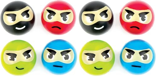 Baker Ross Flummis Ninjas(8 Stück), 30 mm (Packung mit 2)