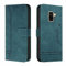 Trugox Handyhülle für Samsung Galaxy A6 2018 / A600 Hülle Klappbar Klapphülle mit Kartenfach Handytasche Handy Schutzhülle Tasche Leder Wallet Flip Case Slim Book Cover - Blaugrün