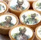 24 Zombie water colour edible Cupcake Cake Toppers Wafer Rice Paper precut decoration
