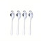 Ro Rox Cuchara de té con Calavera Artículos Góticos Cocina Halloween, Plateado, 4pc