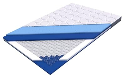 eazzzy Topper Royal Hybrid Größe 120 x 200 x 11 cm Matratzentopper mit Gel-Memory-Schaum, Federkern-Topper Temperaturregulierend, Antibakterielle Silbercover, Hart-Weich-2 Seite, einfache Befestigung