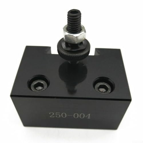 CNC Lathe Tool Holder,Quick Change Tool Post Cutter Holder Screw Kit Set Boring Bar Turning Facing Holder Wrench for 6-9Lathe Swing(250-004)