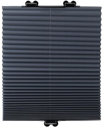 YUJIANHUAA Plissee Mit Saugnäpfen,Verdunkelungsrollo ohne Bohren,Blickdichtes Falt-Rollo,Isolations UV-Schutz,Temporäre Jalousien,für Balkon Schlafzimmer Büro Auto,Breite×Höhe (70cm x 145cm)
