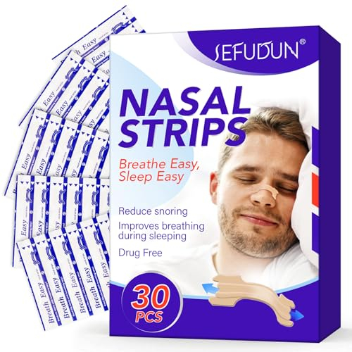 Nasenpflaster Schnarchen 30 StüCk UniversalgrößE, Nasenstrips Gegen Schnarchen, Besser Atmen Bei Verstopfter Nase, Nasal Strips For Anti-Snoring