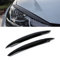 Auto Scheinwerfer Augenbrauen Scheinwerfer Augendeckel Augenbrauen Abdeckung Augenlider Abdeckungen Ersatz für VW Golf 7 VII GTI GTD R MK7 2013-2017 Glanz Schwarz Zubehör