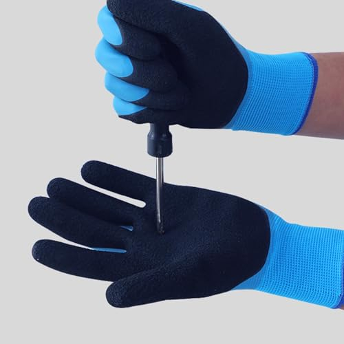 Sxhlseller Elektrisch Isolierte Handschuhe, 400 V Spannungswiderstand, Isolierende Elektrikerhandschuhe, Hochspannungshandschuhe, Flammhemmende Isolierung, Arbeitshandschuhe, Rutschfestes