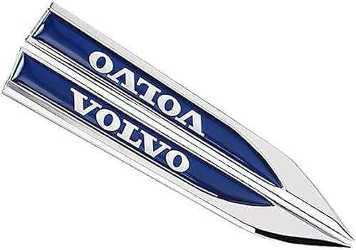 2 Stück Auto Abzeichen Logo Aufkleber für Volvo XC60 S60 S90 XC40 XC70 XC90 V40 V60 V90 S80, Karosserie selbstklebend Emblem Aufkleber, Fahrzeug Auto Tuning Emblem, Car Styling Dekorative Zubehör