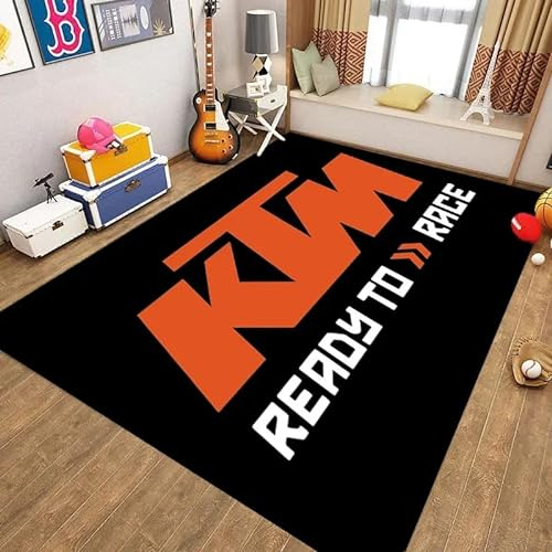 GOUDAQU Motorradmatten Logo Modeteppich, Wohnkultur Geschenkteppich, Wohn- Und Schlafzimmer rutschfest 140X200Cm