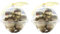 24 x Mini Baumkugeln Ø 3 cm zum Hängen - Bruchsicher - Baumschmuck Kunststoff für Innen und Außen - Kleine Christbaumkugeln (Gold + Silber (matt + Glanz))