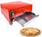 BDJSN Forno per Pizza da Tavolo Commerciale, Pizzaiola Elettrica in Acciaio Inossidabile da 1100 W con Temperatura 0-300 ℃ E Timer da 60 Minuti, Max 12 Pollici, per Toast, Torte, Pizza, Pane